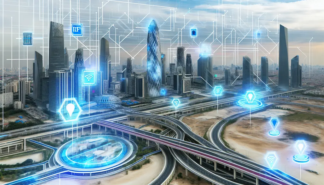Integração RFID com IoT no gerenciamento de cadeia de suprimentos.